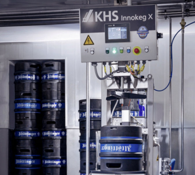 Hell Brauerei opts for a washing and racking module designed as a single handling station with the KHS Innokeg X